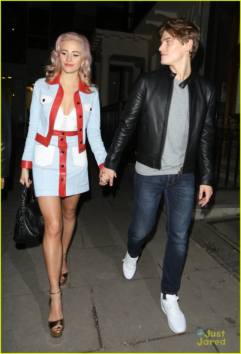 Full Sized Photo of pixie lott oliver cheshire out after hard rock