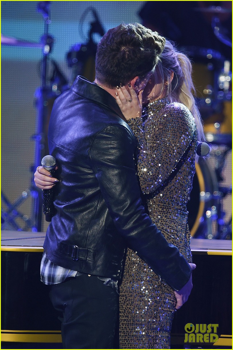 Meghan Trainor Jokes About 'Wild' Charlie Puth Kiss at 2015 AMAs