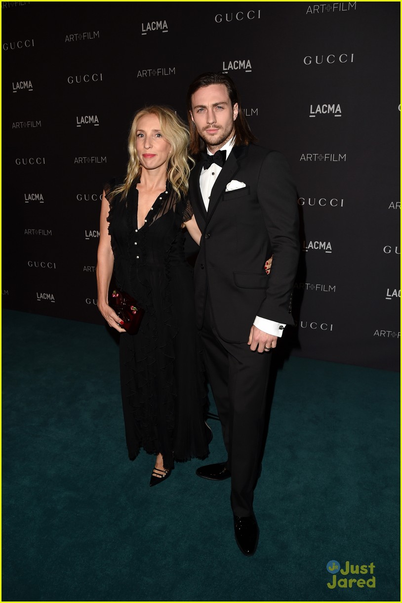 Full Sized Photo Of Saoirse Ronan Aaron Johnson Lacma Art Film Gala Saoirse Ronan