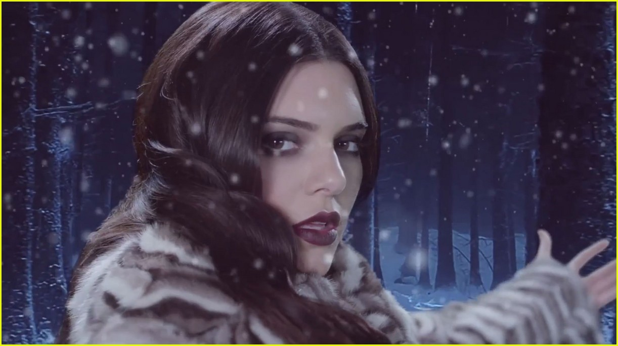 Kendall Jenner Goes Up in Flames for 'Love' Advent Christmas Video