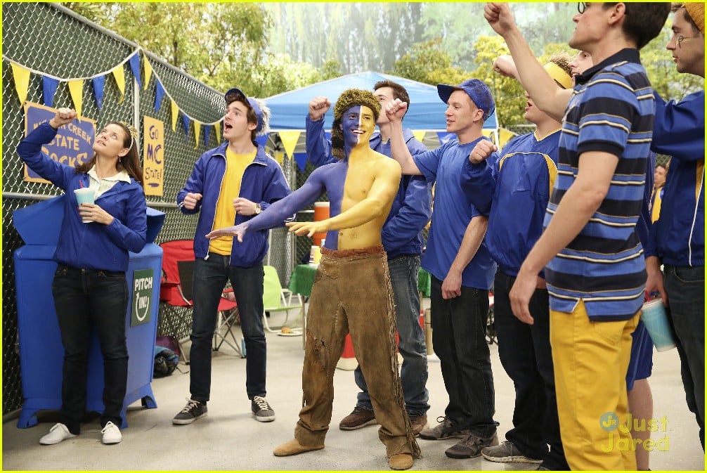Full Sized Photo of lab rats tailgate challenge stills 07 Billy Unger Shows Off Team Spirit On