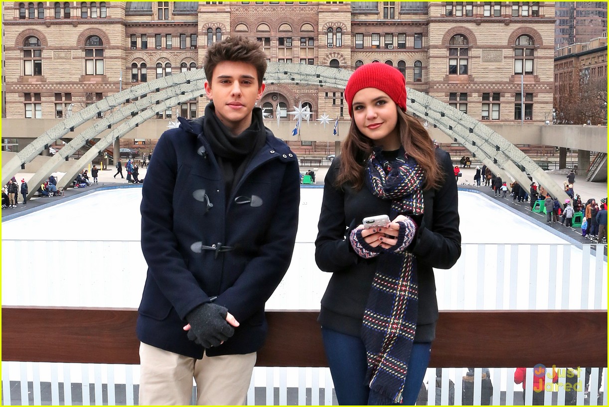 Bailee Madison & Rhys Matthew Bond Go Ice Skating in Toronto - See The