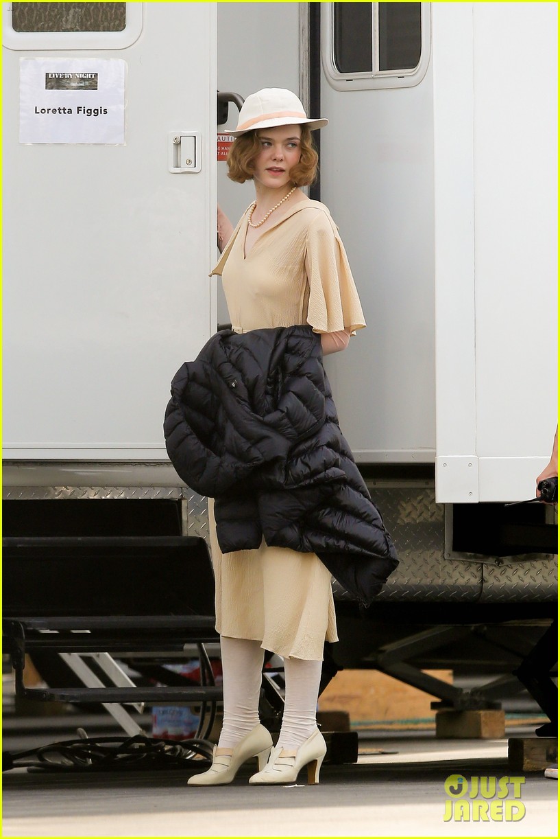 ben affleck elle fanning live by night filming 06