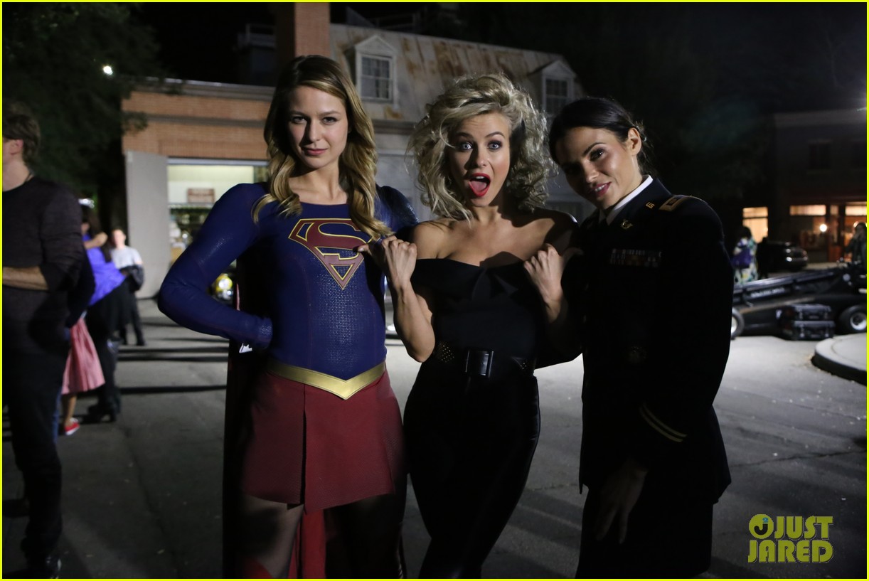Melissa Benoist Wears Supergirl Costume to Visit Julianne Hough at 'Grease  Live': Photo 922006 | Grease Live, Jenna Dewan, Julianne Hough, Melissa  Benoist, SuperGirl, Television Pictures | Just Jared Jr.