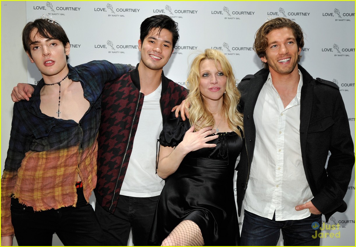 ross butler courtney love nasty gal launch 03