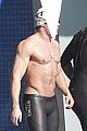 zac efron goes shirtless for baywatch swimming lessons 18
