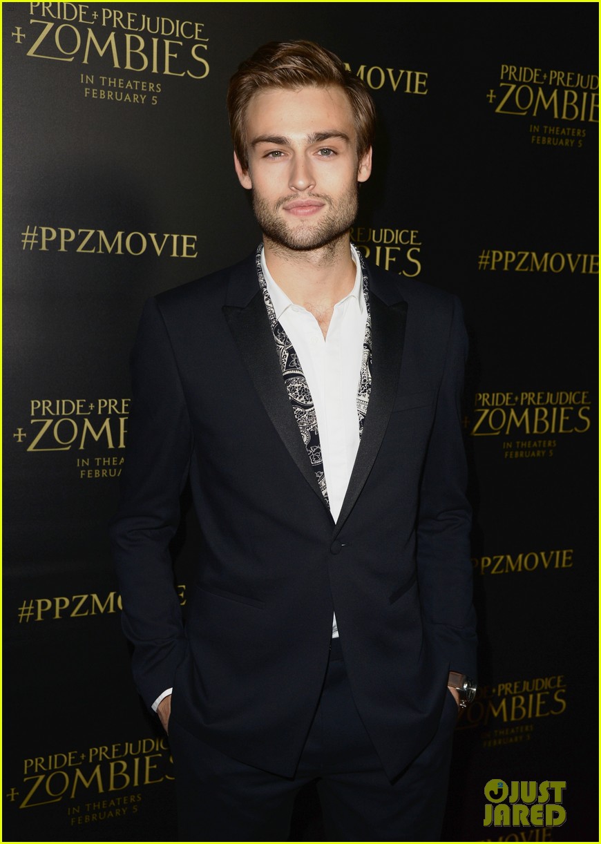 Douglas Booth Attends Pride Prejudice Zombies With Bella