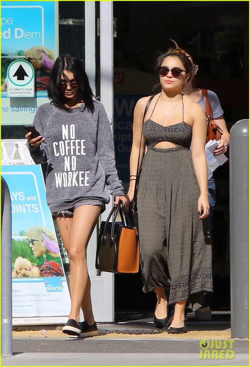 Full Sized Photo of vanessa hudgens stella shopping studio city 07