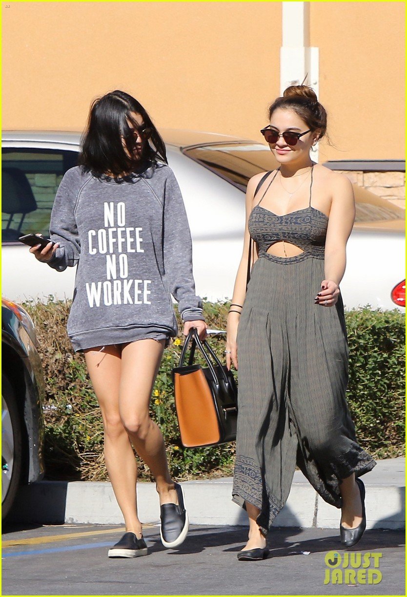 Full Sized Photo of vanessa hudgens stella shopping studio city 11