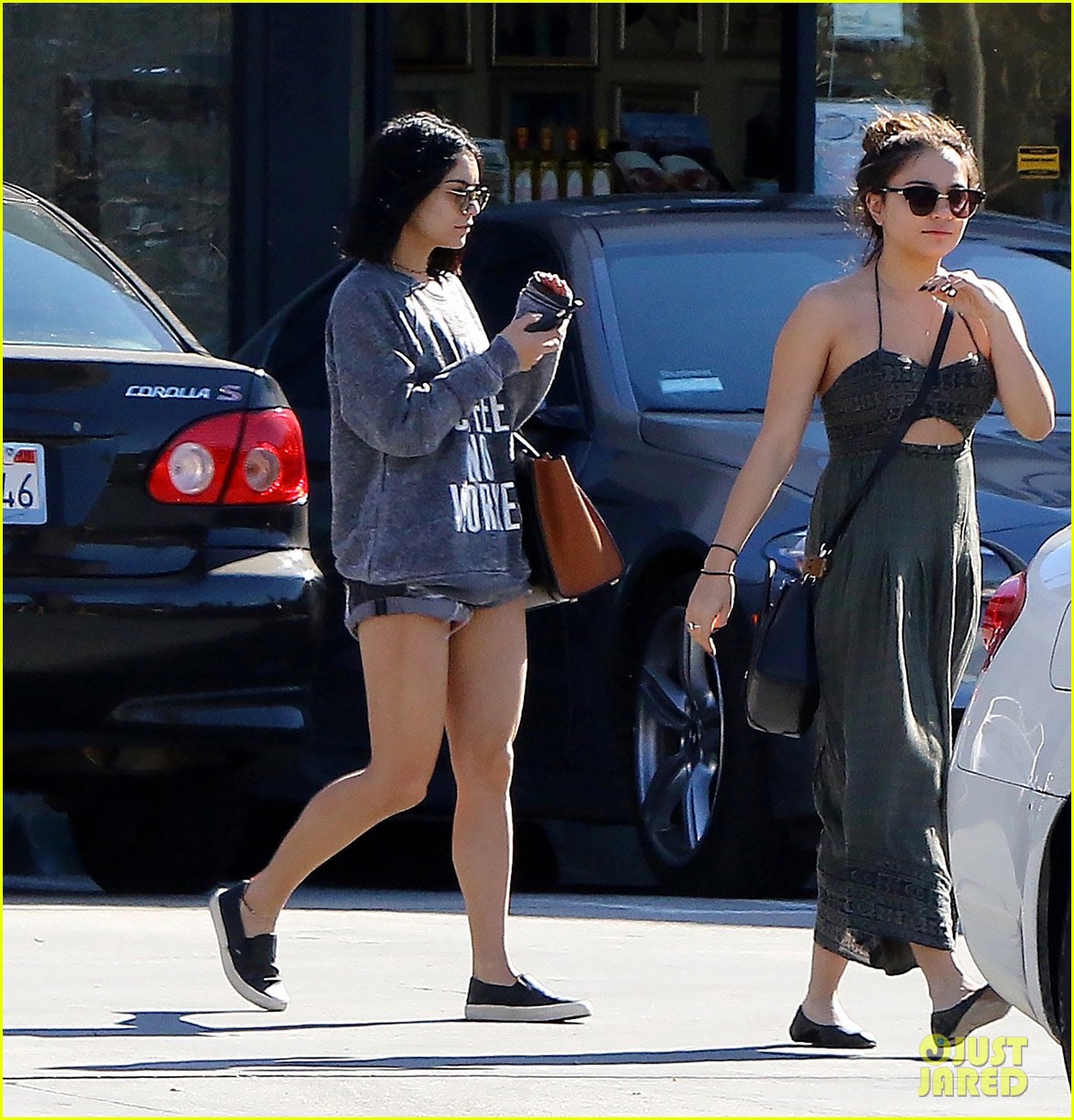 Full Sized Photo of vanessa hudgens stella shopping studio city 14