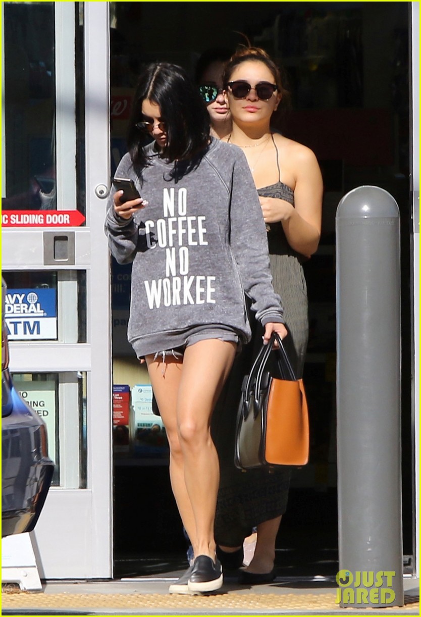Full Sized Photo of vanessa hudgens stella shopping studio city 19