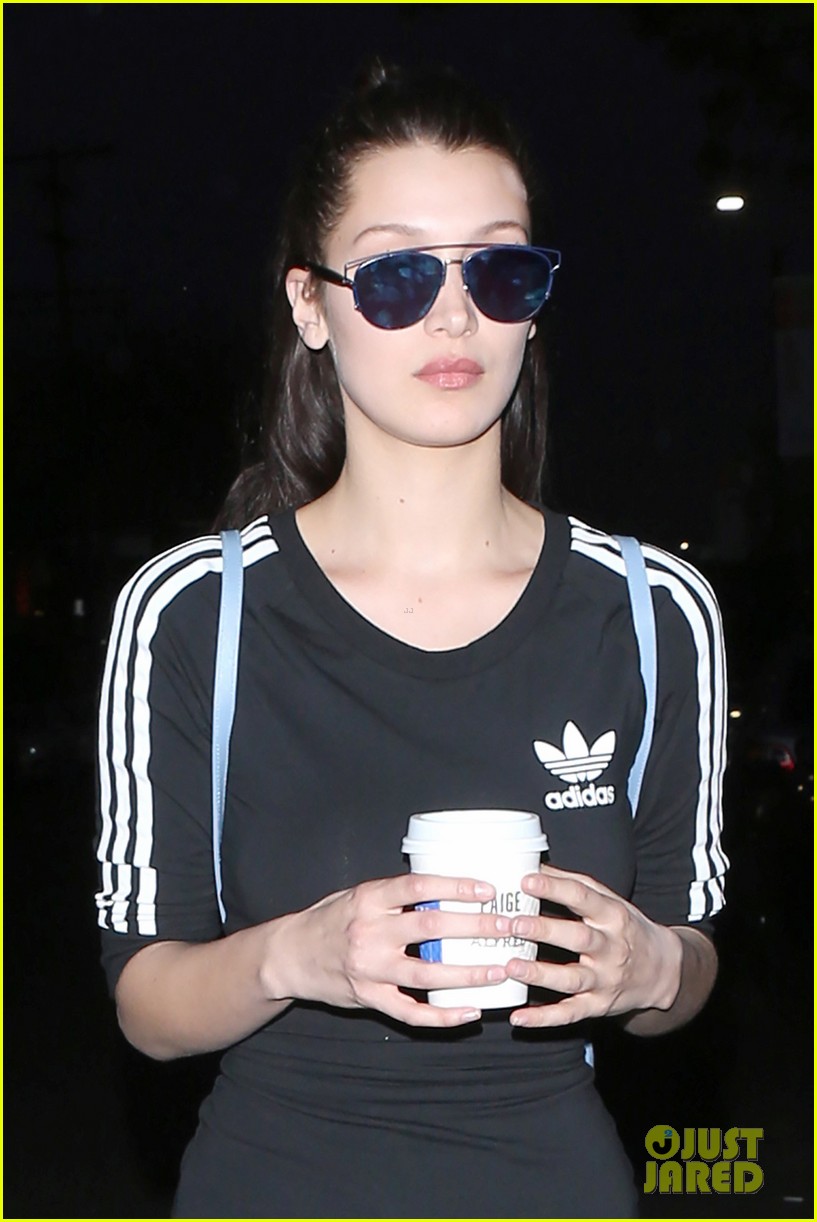 Full Sized Photo of bella hadid weeknd quick date craigs walk out 10