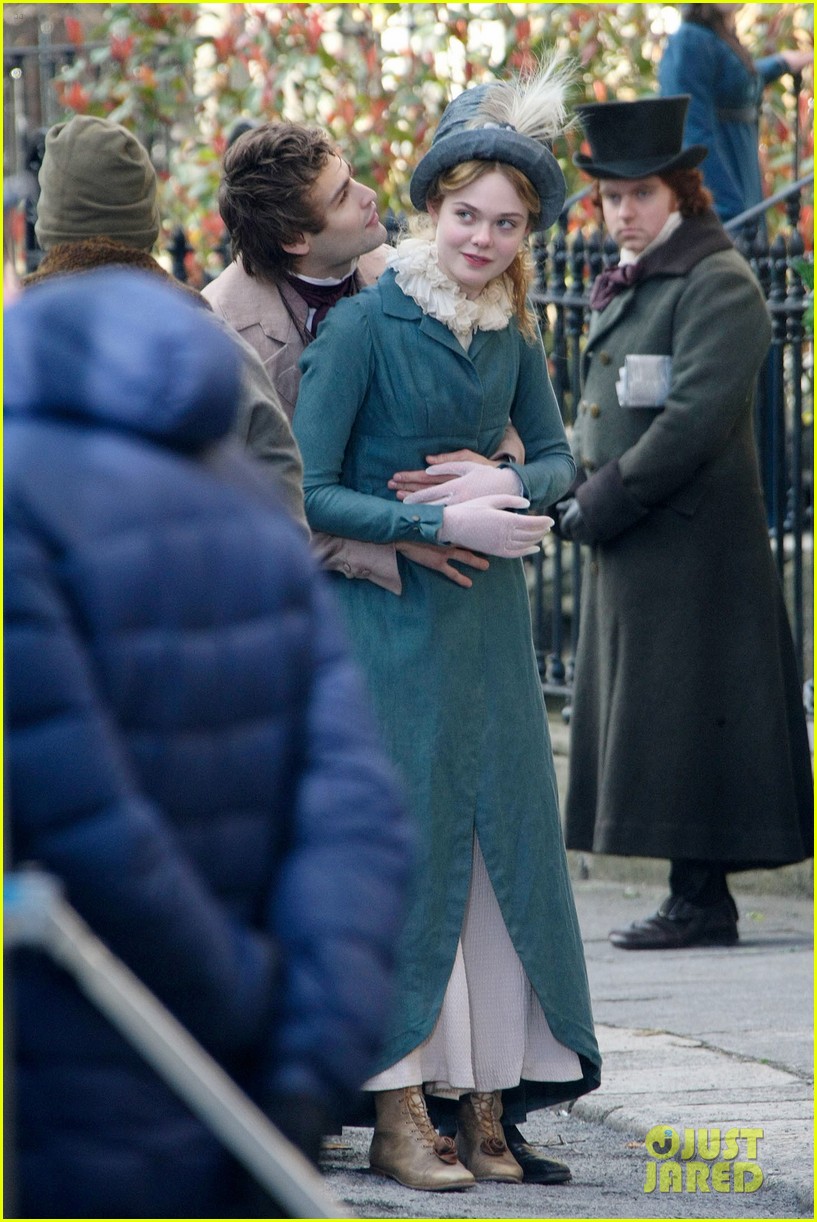 Full Sized Photo of elle fanning douglas booth storm stars filming 15 ...
