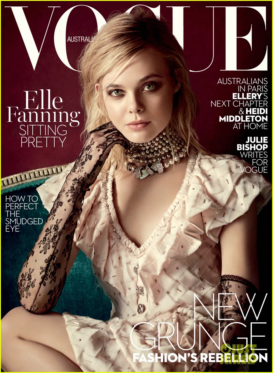 Elle Fanning Nabs Vogue Australias March 2016 Cover See It Here Photo 930576 Photo 