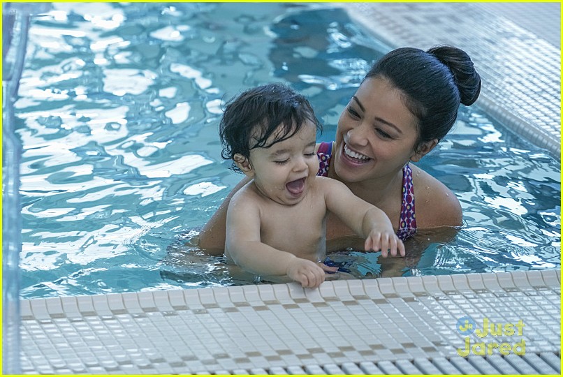 Jane & Rafael Take Mateo To His Baby Swim Class on 