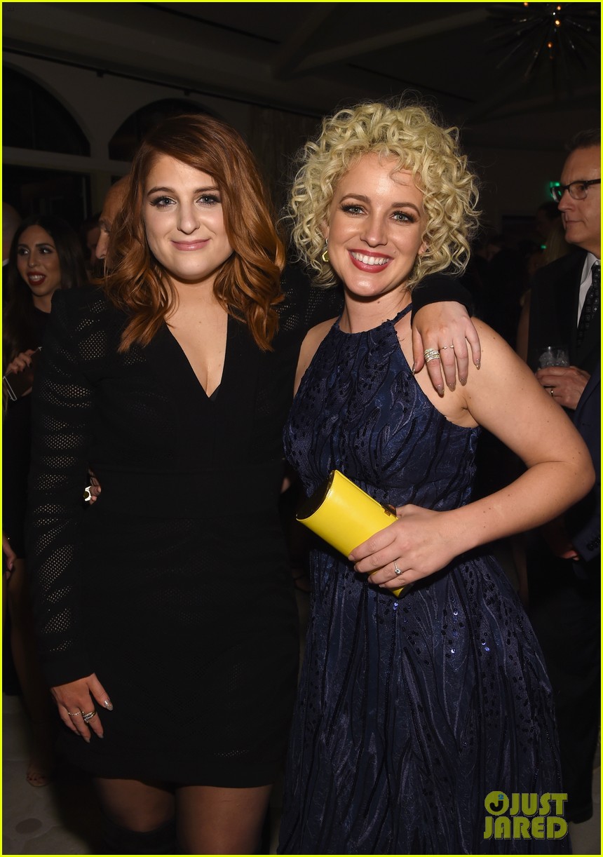 Louis Tomlinson Runs into Meghan Trainor at Sony Music's Grammys 2016  After-Party: Photo 3580607  2016 Grammys After Parties, Cam, Janelle  Monae, Louis Tomlinson, Meghan Trainor, One Direction, Pia Mia, Tori Kelly