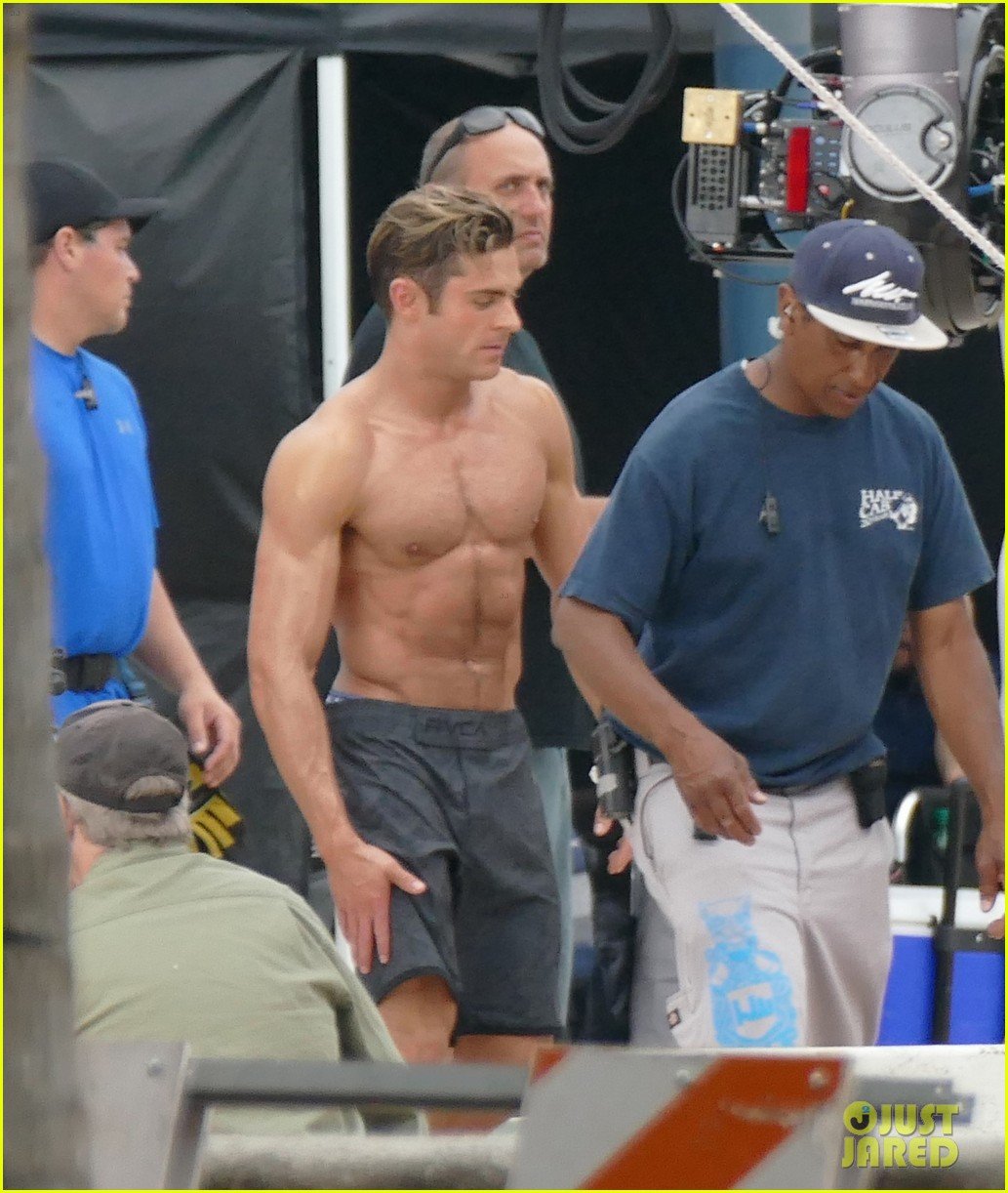 Zac Efrons Shirtless Body Gets All Misted Down For Baywatch Photo 938224 Photo Gallery 5254