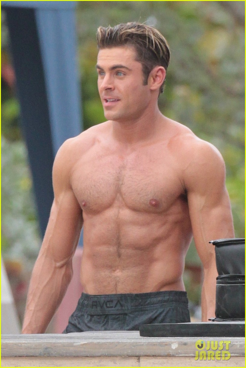 Zac Efron Is The Hottest Shirtless Lifeguard For Baywatch Action Scene Photo 937699 Photo 