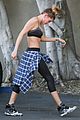 kendall jenner hailey baldwin hang out gym after img news 17