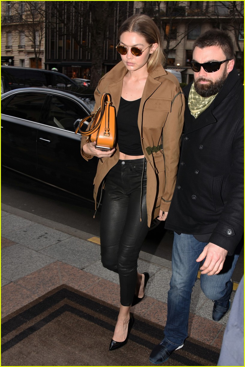 Full Sized Photo of kendall gig bella miumiu runway show 11 | Kendall