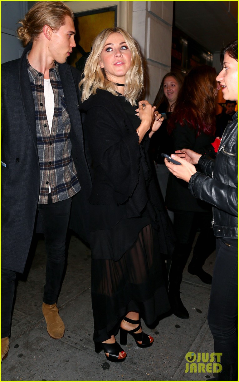 Vanessa Hudgens & Julianne Hough See 'Hamilton' On Broadway with Austin ...