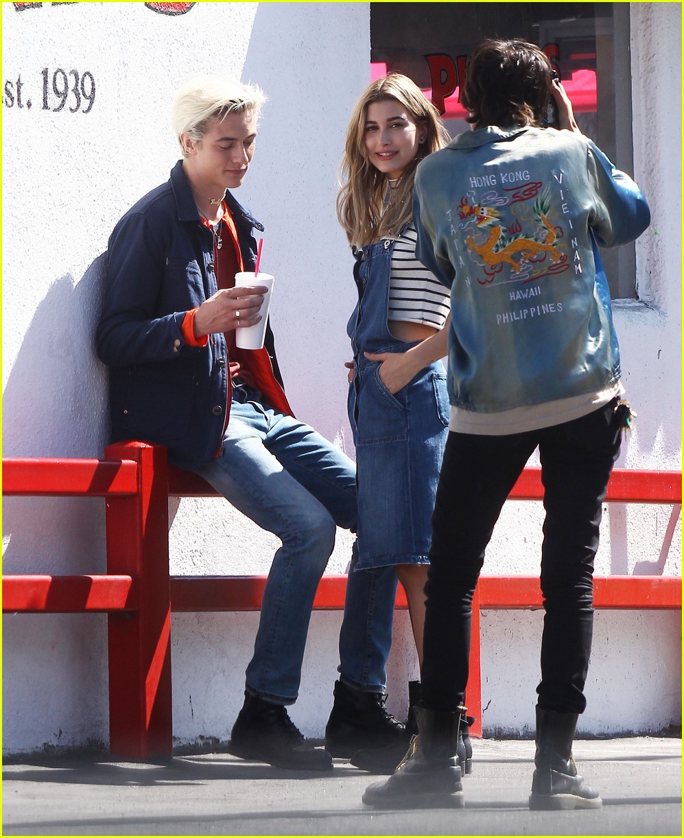Lucky Blue Smith Shoots Tommy Hilfiger Campaign with Hailey Baldwin ...