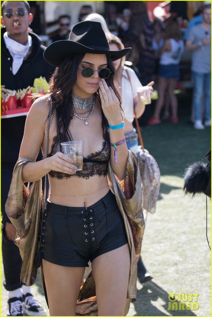 Kendall & Kylie Jenner Party with Bootsy Bellows at Coachella! Photo