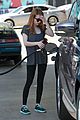 emma roberts workout gas fuel up talks red hair color 06