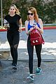 emma roberts workout gas fuel up talks red hair color 16