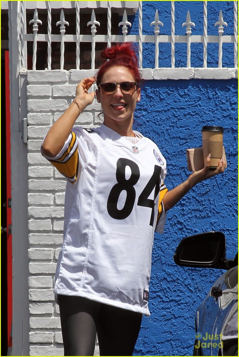 Sharna Burgess Wears Antonio Brown's Steeler Jersey to DWTS