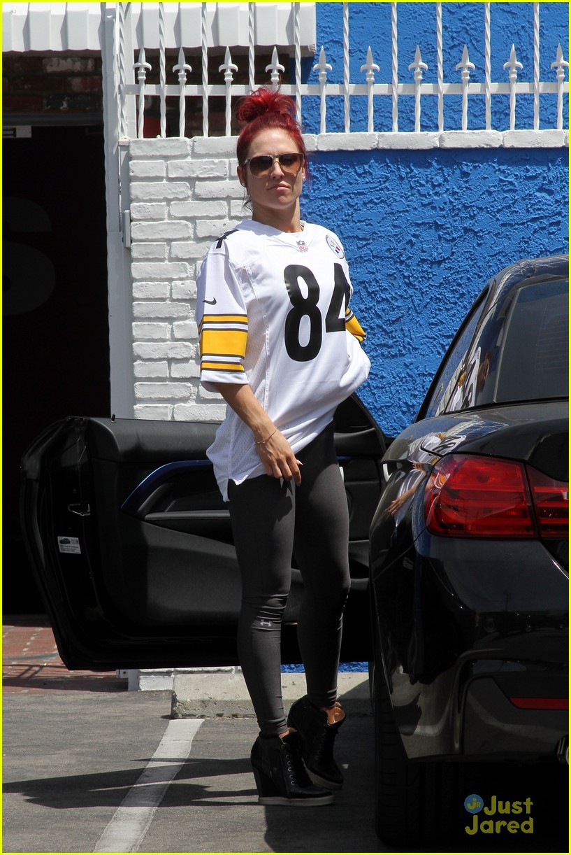 Sharna Burgess Wears Antonio Brown's Steeler Jersey to DWTS