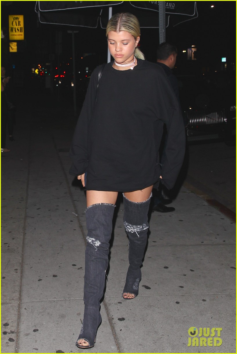Full Sized Photo of sofia richie anwar hadid barneys new york 07