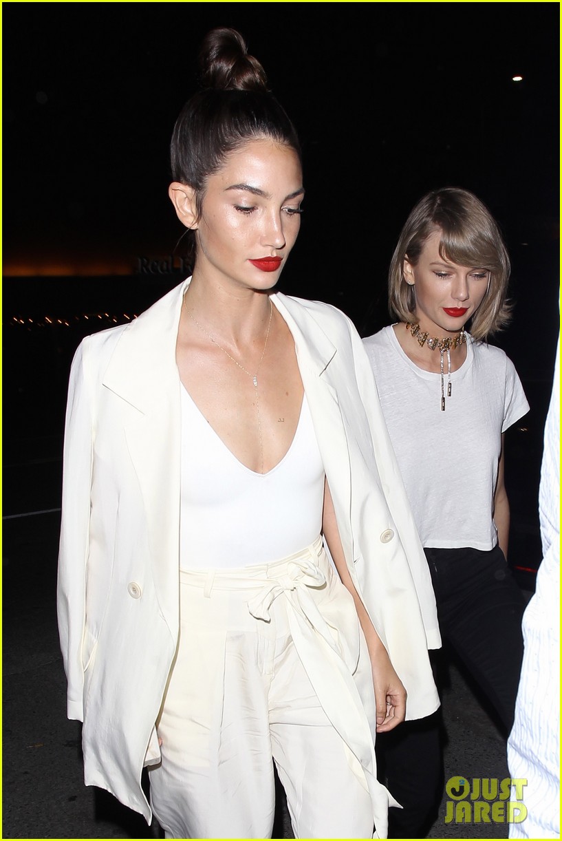 Taylor Swift Attends Alessandra Ambrosio's Birthday Bash With BFF Lily