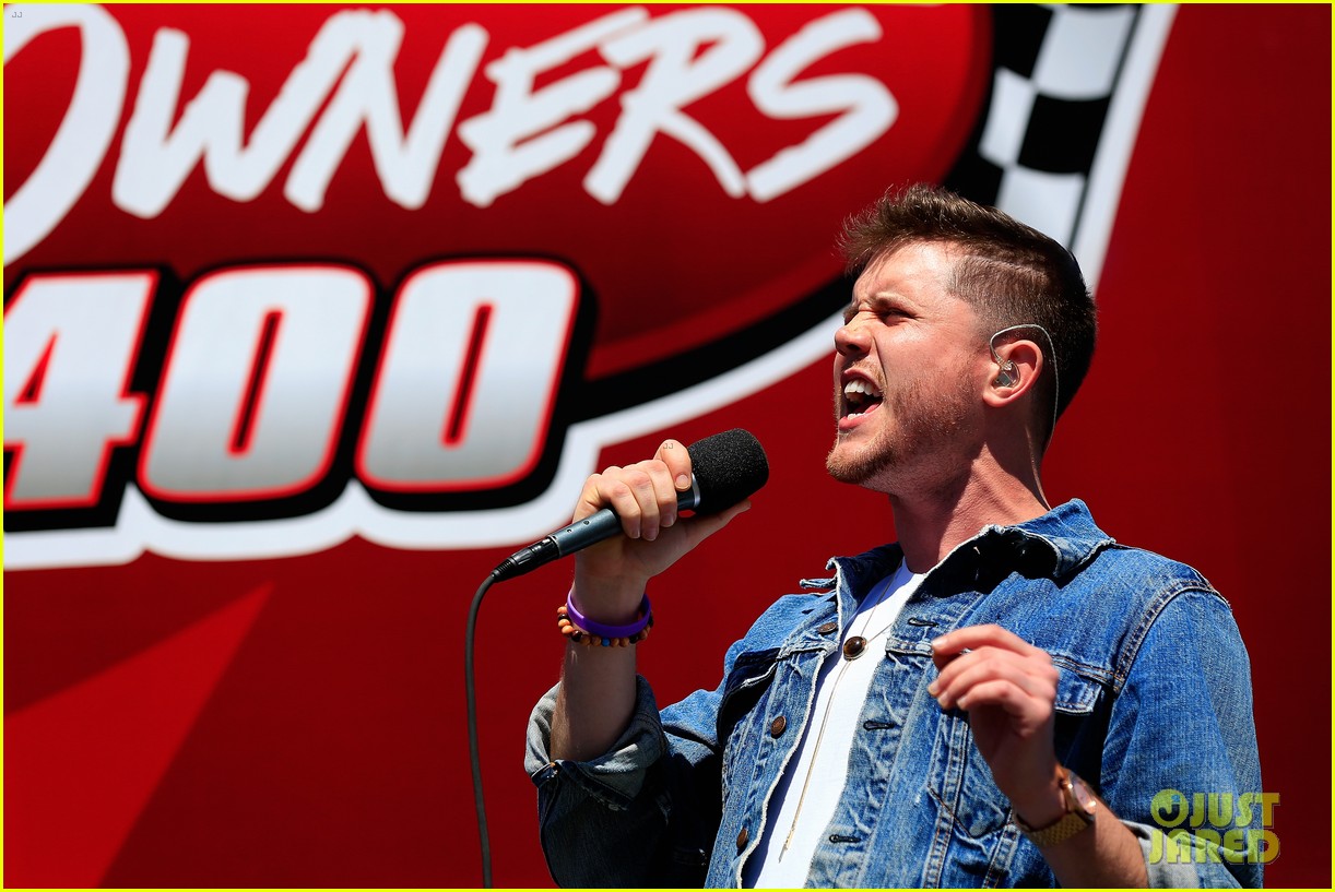 Trent Harmon Slays the National Anthem at NASCAR Race Watch Now