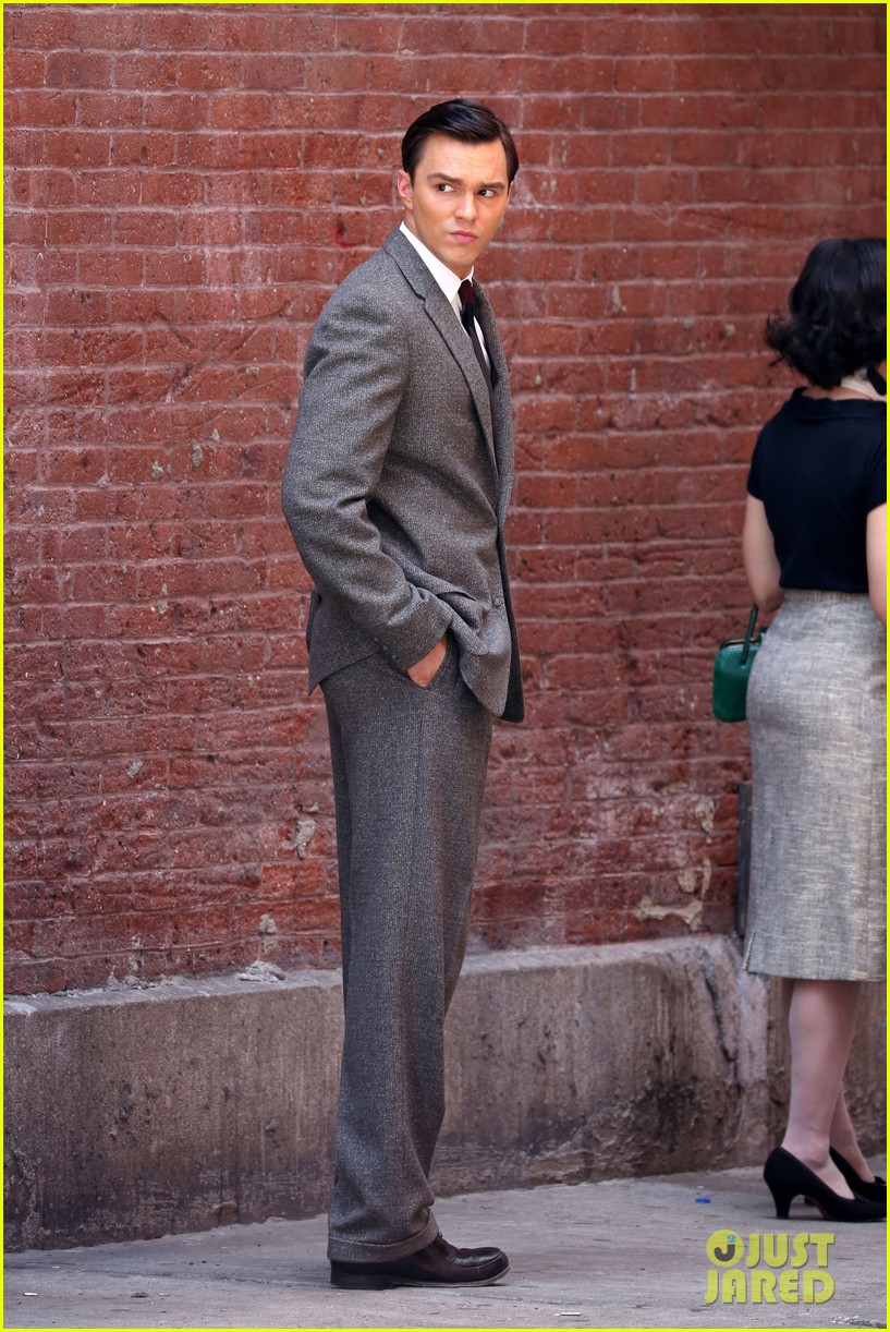 Full Sized Photo of nicholas hoult continues filming rebel in the rye ...