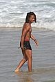 jaden smith wears just his calvins for a dip at the beach 01