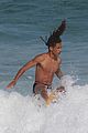 jaden smith wears just his calvins for a dip at the beach 06
