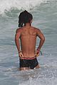 jaden smith wears just his calvins for a dip at the beach 14