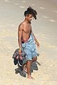 jaden smith wears just his calvins for a dip at the beach 28