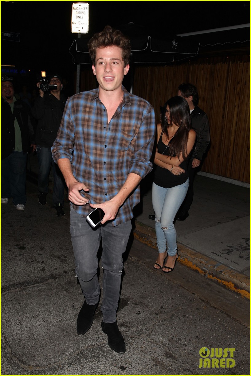 Full Sized Photo of charlie puth heads to the nice guy with female ...