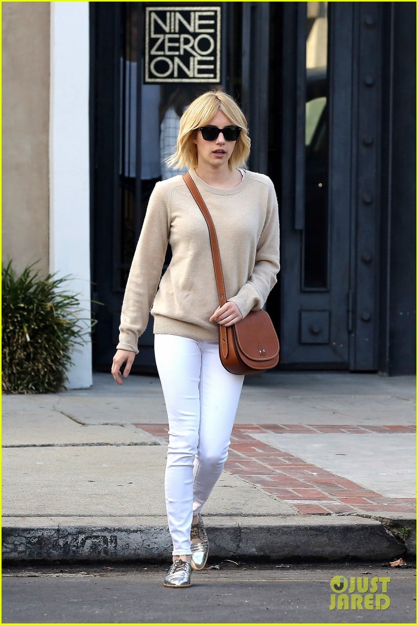 Full Sized Photo of emma roberts back to blonde for scream queens 06 ...