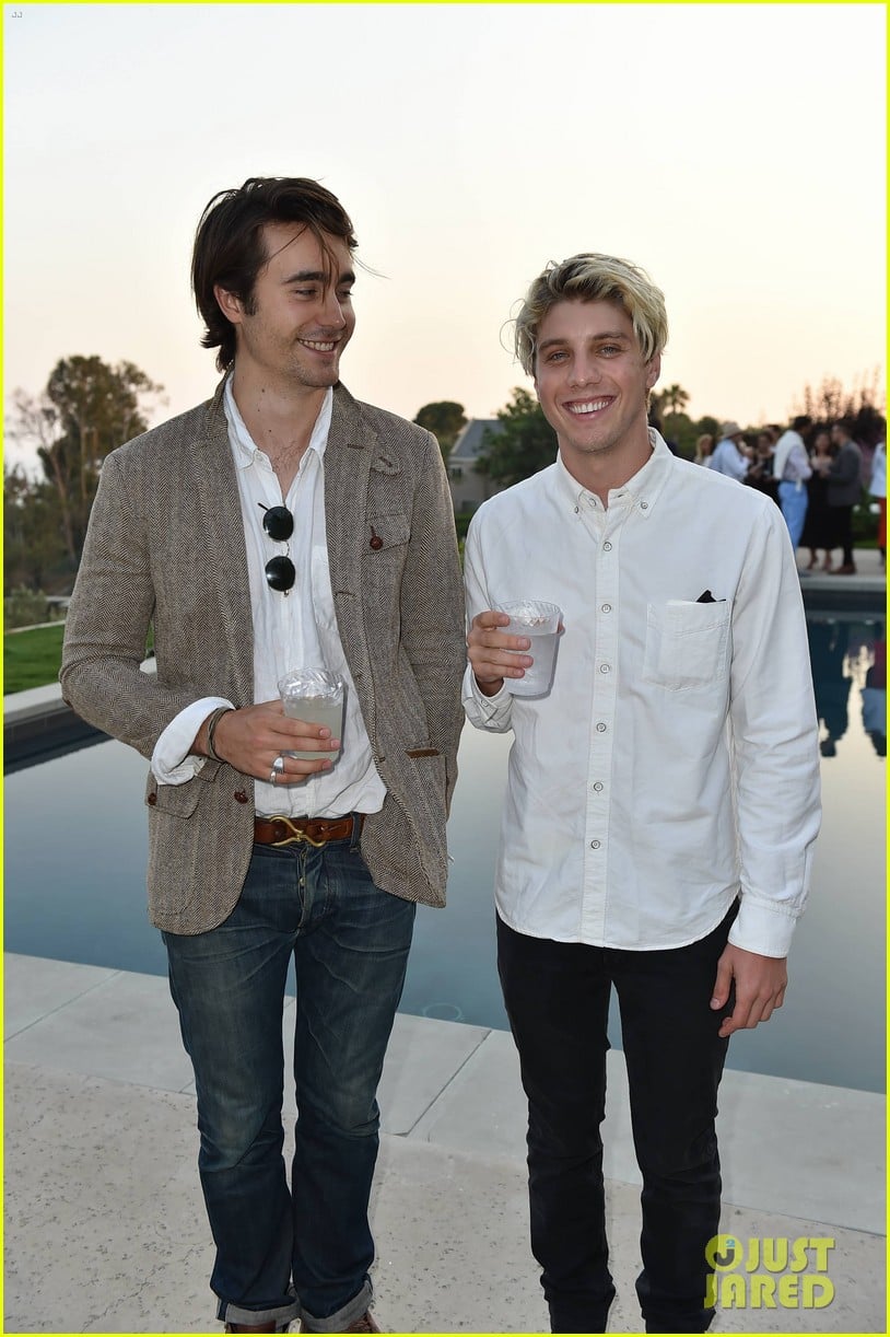 Lukas Gage & Oliver Edwin Buddy Up at Just Jared & Vintage Grocers ...