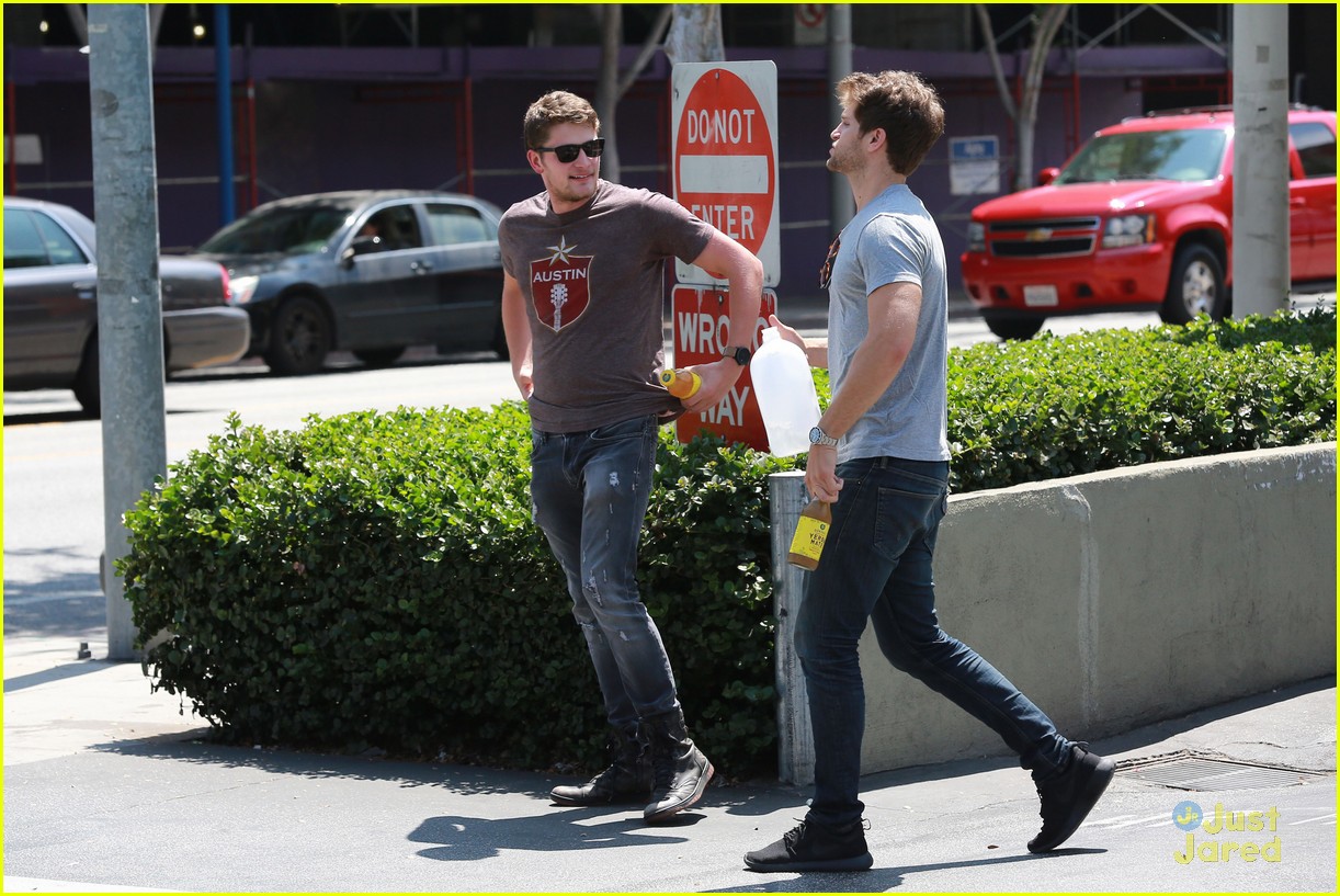 Keegan Allen Jokes About Wearing Matching Outfits With Brett Dier