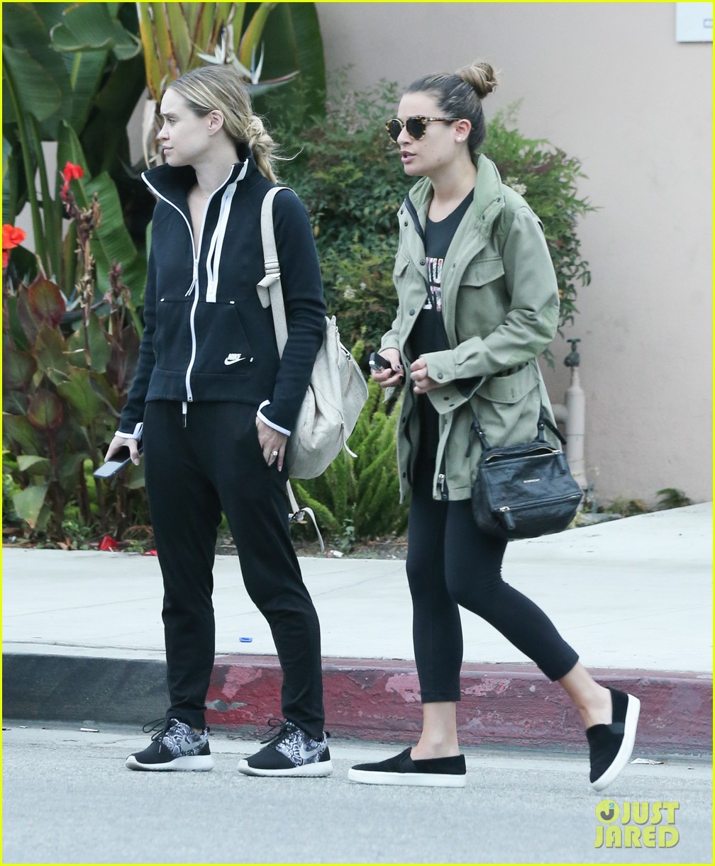 Full Sized Photo of lea michele becca tobin casual girls day 09 | Lea