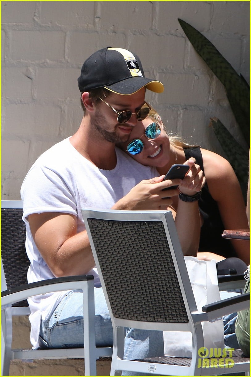 Full Sized Photo of patrick schwarzenegger abby champion dinner lunch