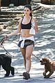 danielle campbell hike with her dogs 12