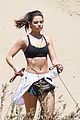 danielle campbell hike with her dogs 24