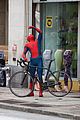 spider man swings into action on set 17