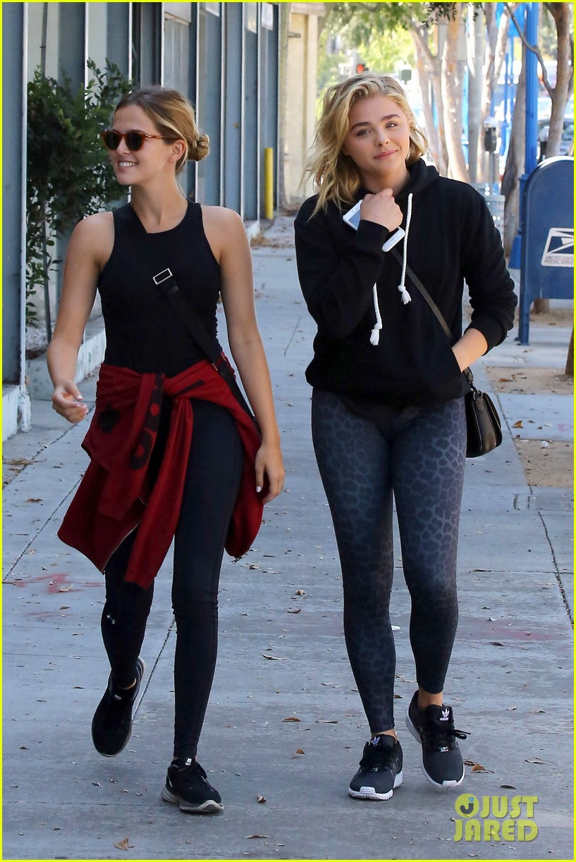 Zoey Deutch & Chloe Moretz Hit Pilates Class After Chic Rebecca Taylor ...