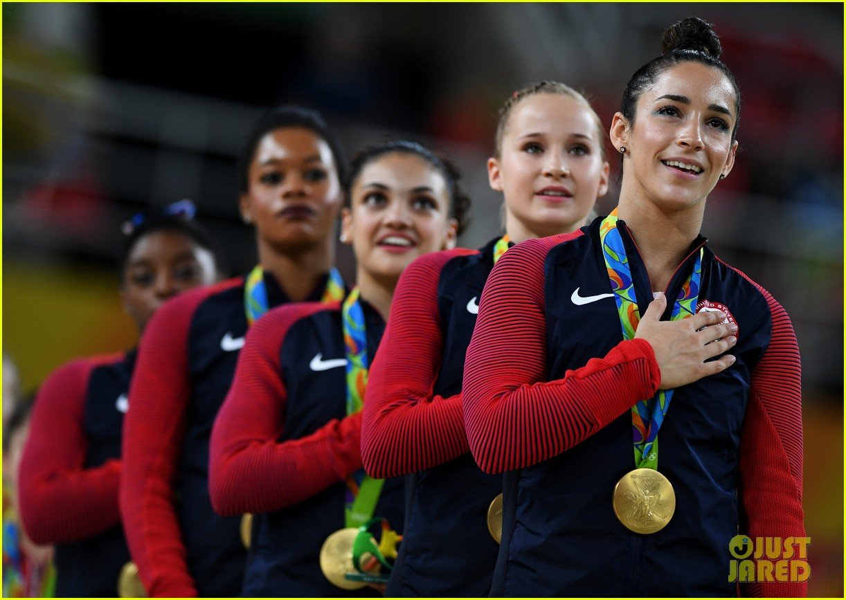 Usa Women S Gymnastics Team 16 Announces Team Name Final Five Photo 16 Rio Summer Olympics Alexandra Raisman Final Five Gabrielle Douglas Laurie Hernandez Madison Kocian Simone Biles Pictures Just Jared Jr